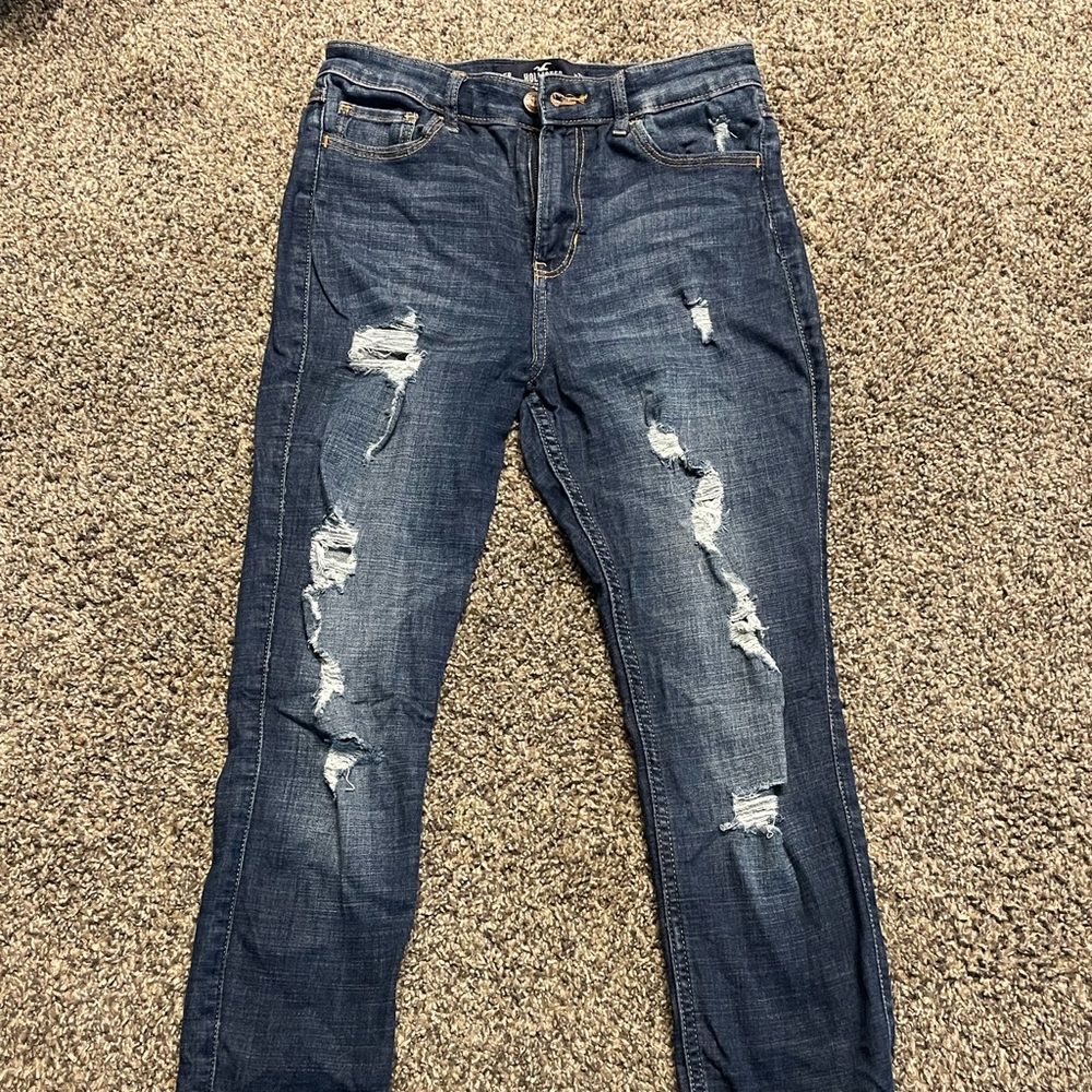 Hollister High Rise Super Skinny Distressed Jeans